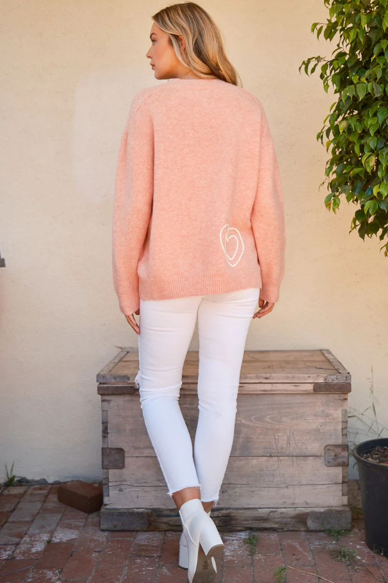 And The Why WIFEY & Heart Round Neck Sweater - Image 8