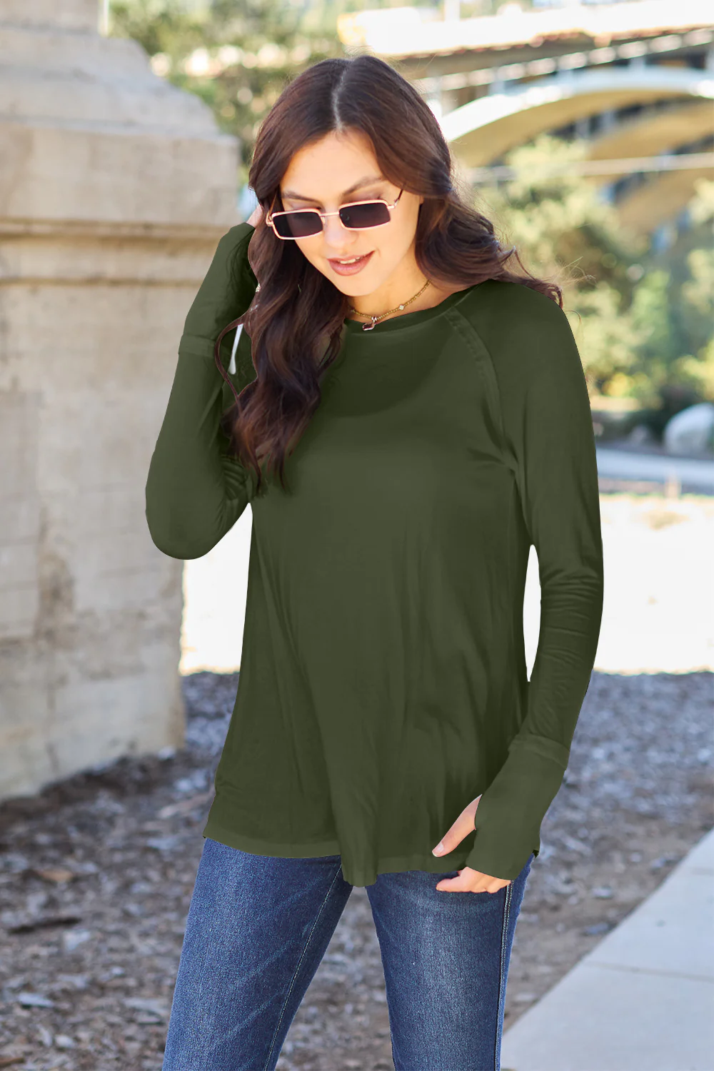 Basic Bae Full Size Round Neck Long Sleeve T-Shirt - Image 13
