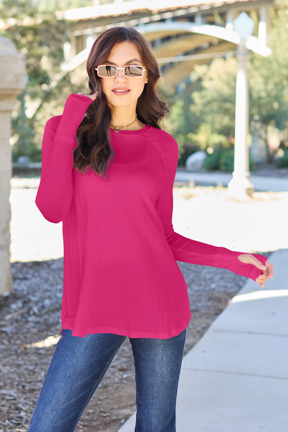 Basic Bae Full Size Round Neck Long Sleeve T-Shirt - Image 18