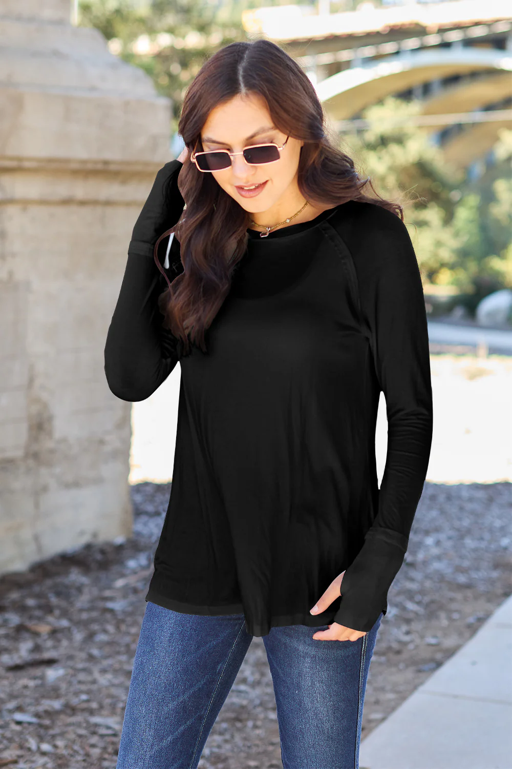Basic Bae Full Size Round Neck Long Sleeve T-Shirt - Image 8