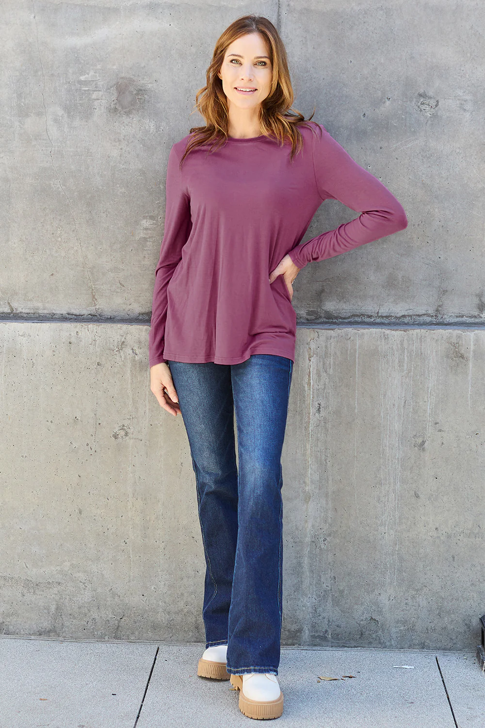 Basic Bae Full Size Round Neck Long Sleeve Top - Image 10