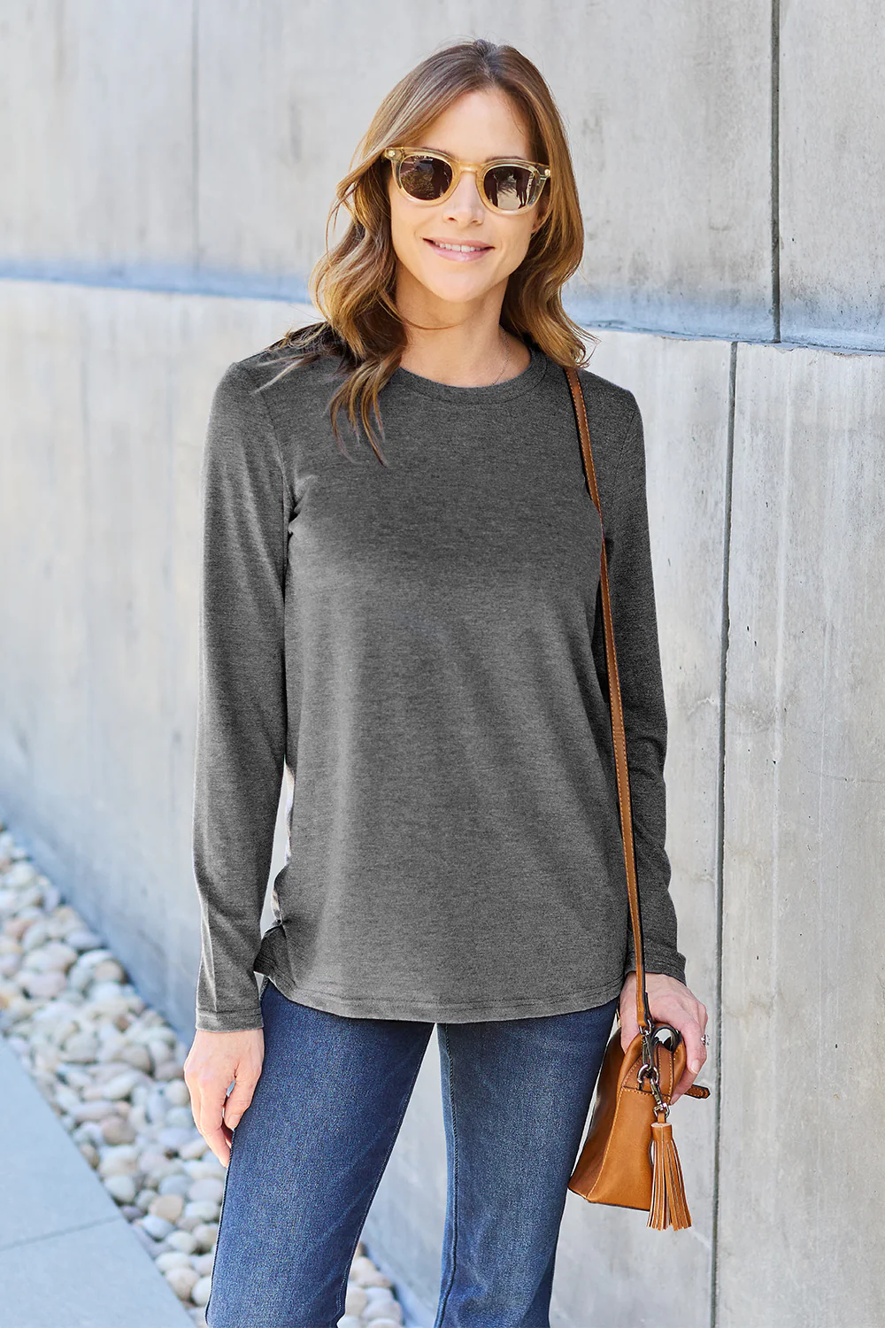 Basic Bae Full Size Round Neck Long Sleeve Top - Image 11