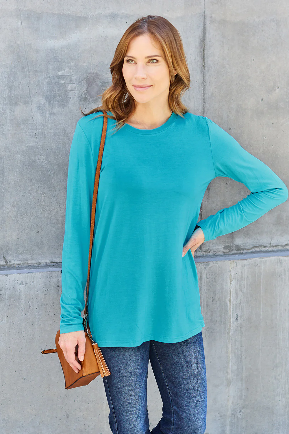 Basic Bae Full Size Round Neck Long Sleeve Top - Image 16