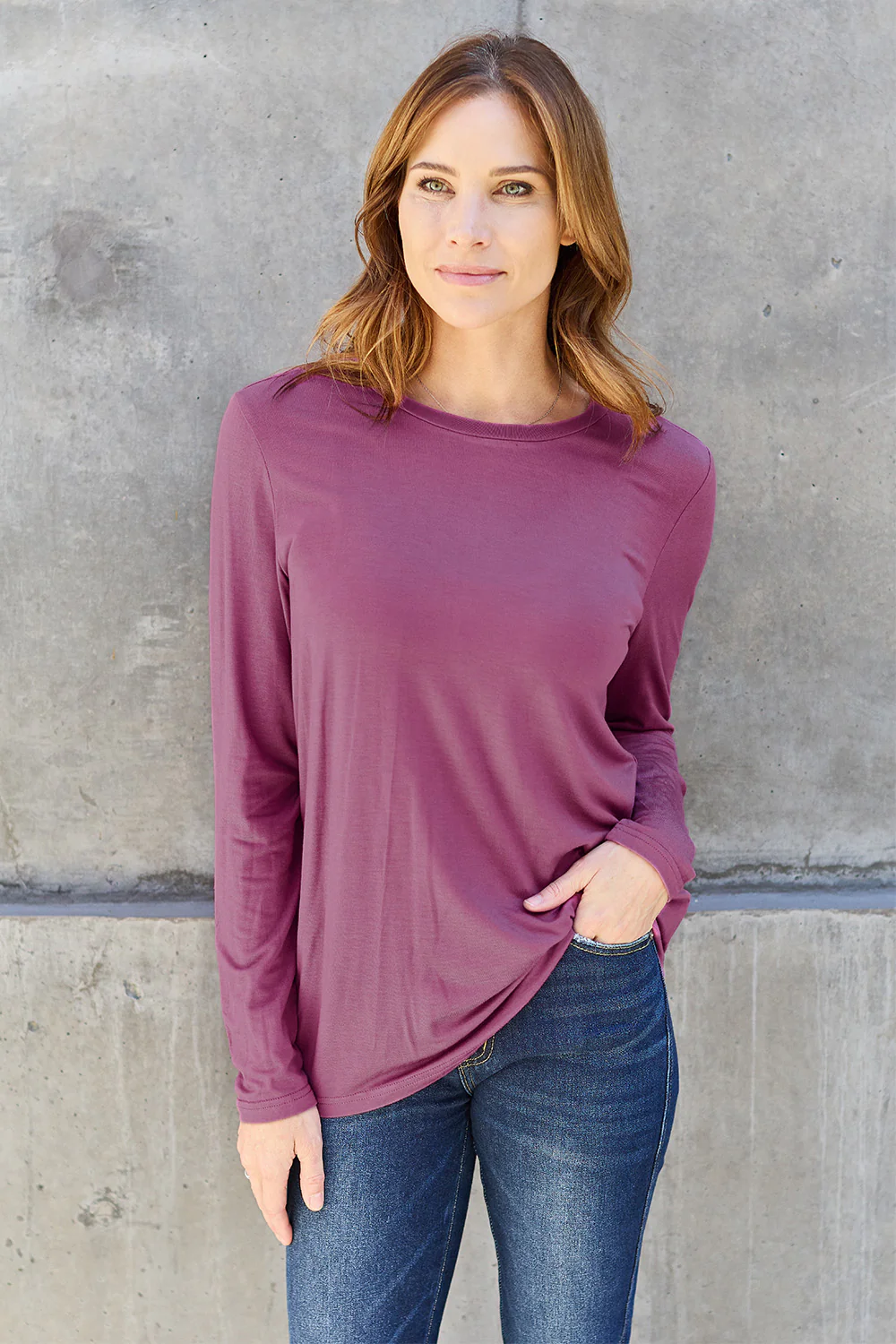 Basic Bae Full Size Round Neck Long Sleeve Top - Image 6