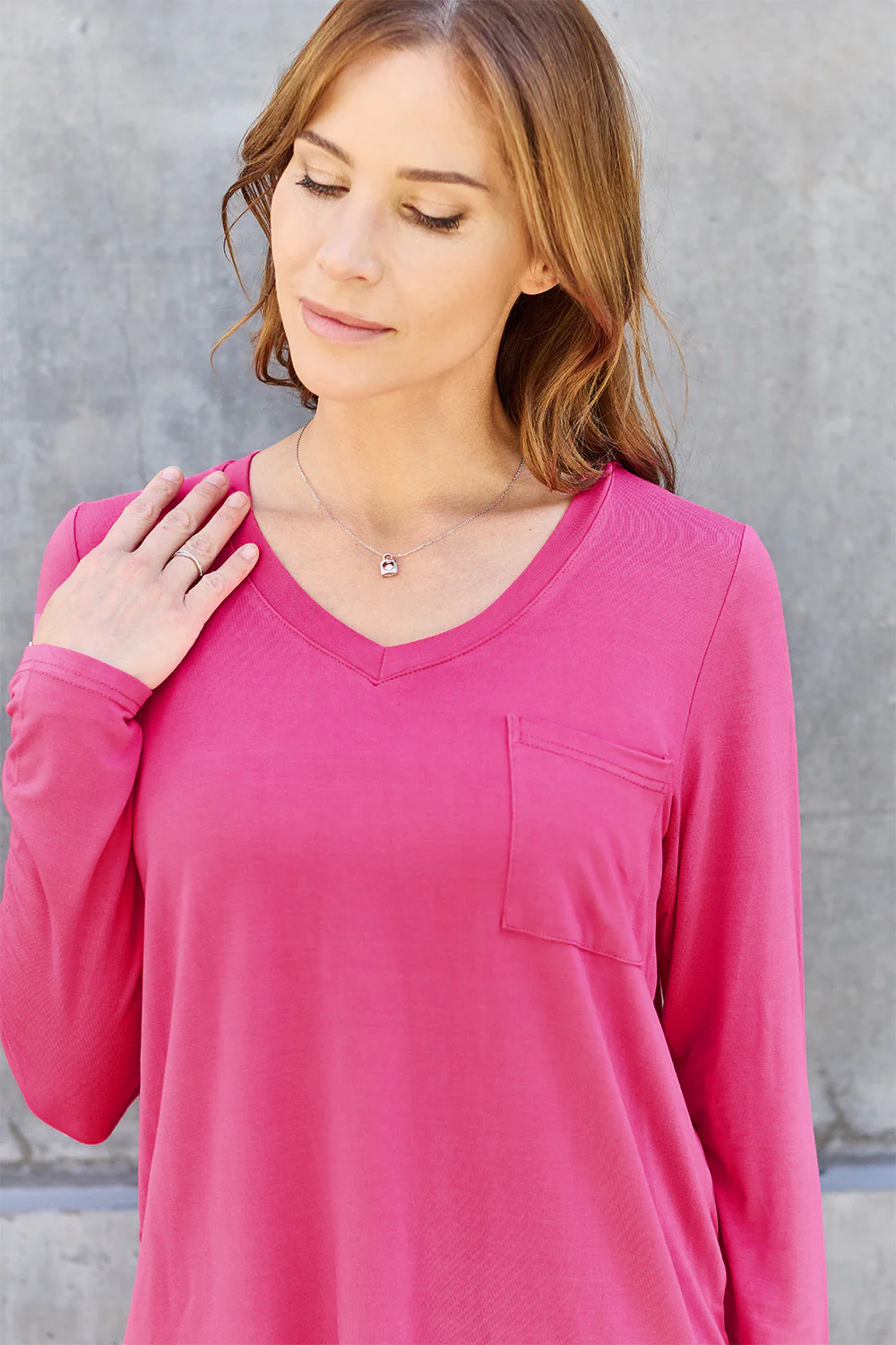 Basic Bae Full Size V-Neck Long Sleeve Top - Image 12