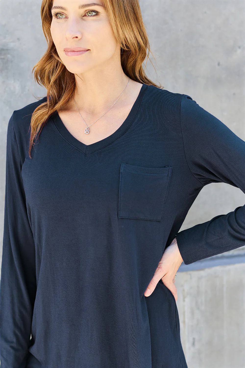 Basic Bae Full Size V-Neck Long Sleeve Top - Image 18