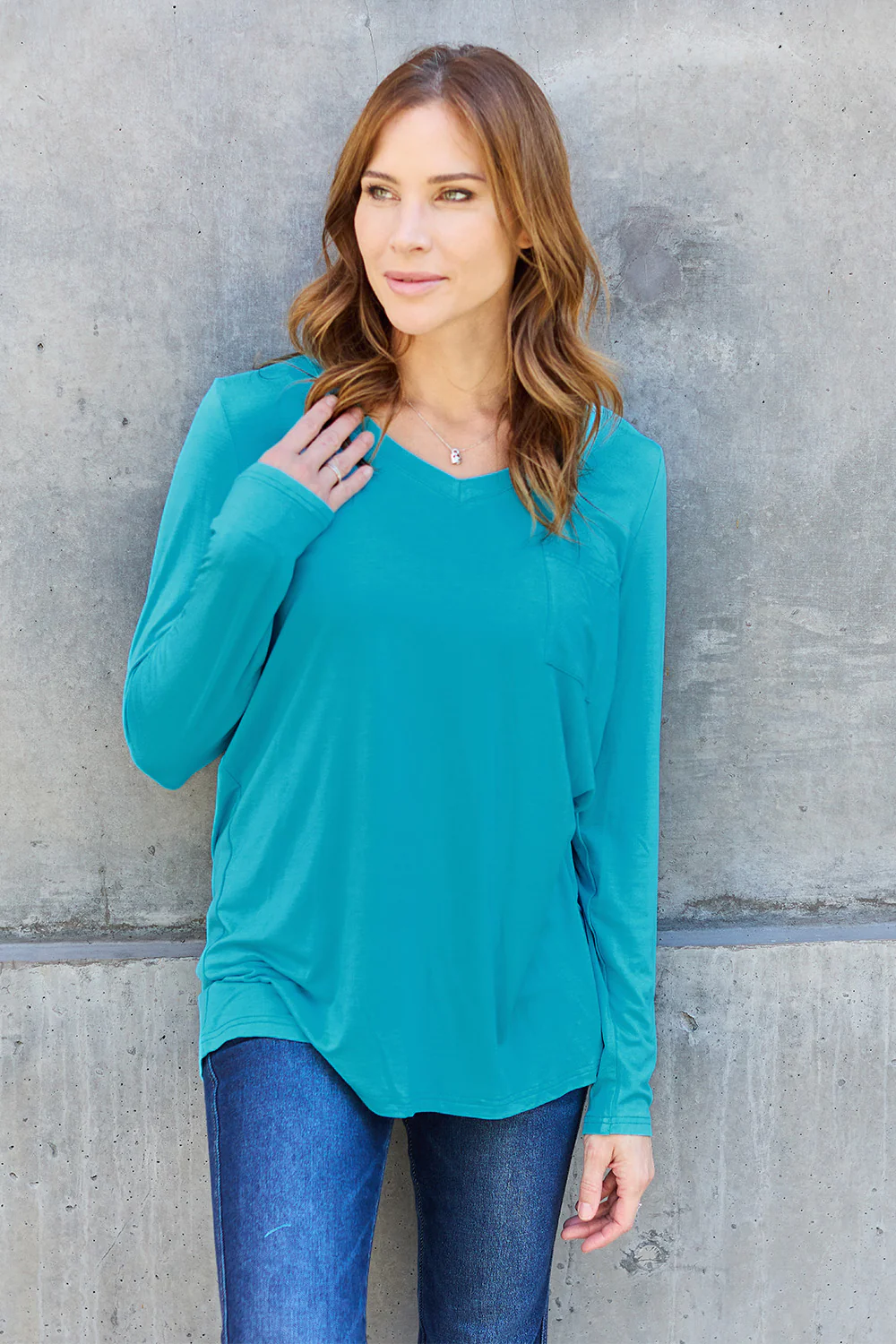Basic Bae Full Size V-Neck Long Sleeve Top - Image 24