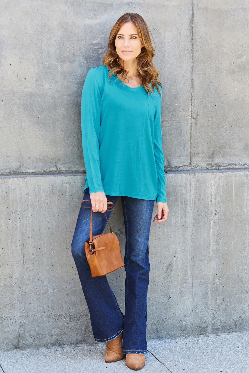 Basic Bae Full Size V-Neck Long Sleeve Top - Image 29
