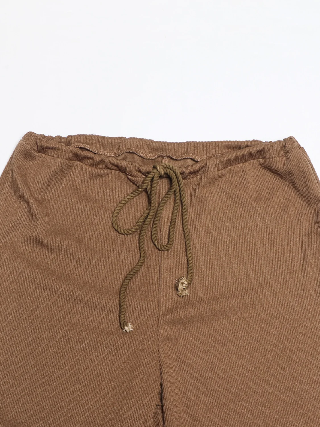 Collared Neck Long Sleeve Top and Drawstring Pants Set - Image 4