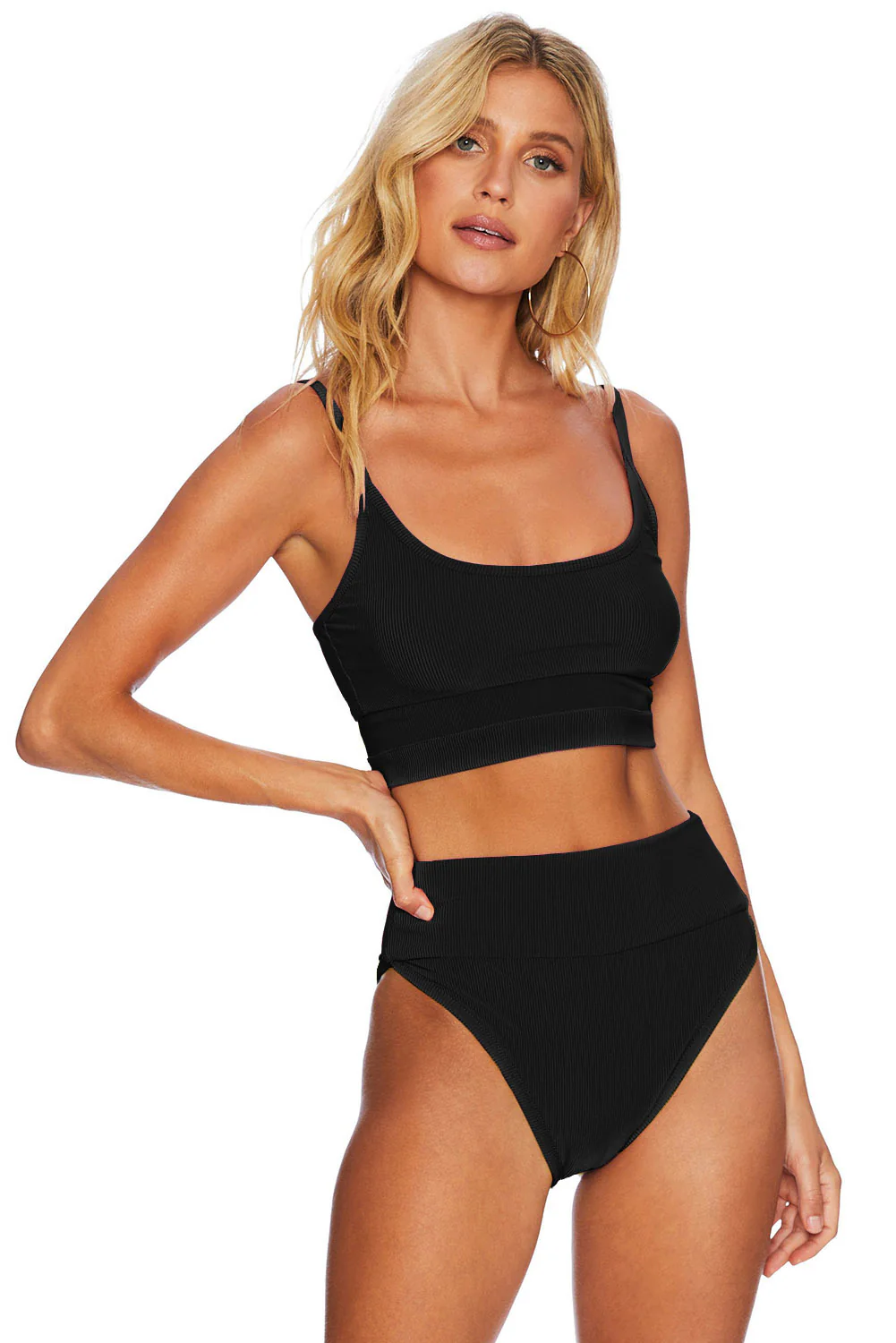 Color Block Spaghetti Strap Two-Piece Swim Set - Image 17