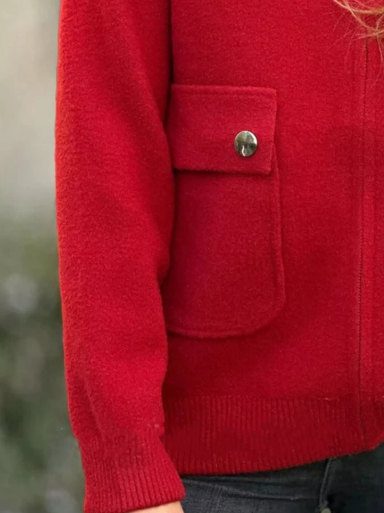 Full Size Zip-Up Long Sleeve Outerwear Plus Size - Image 10