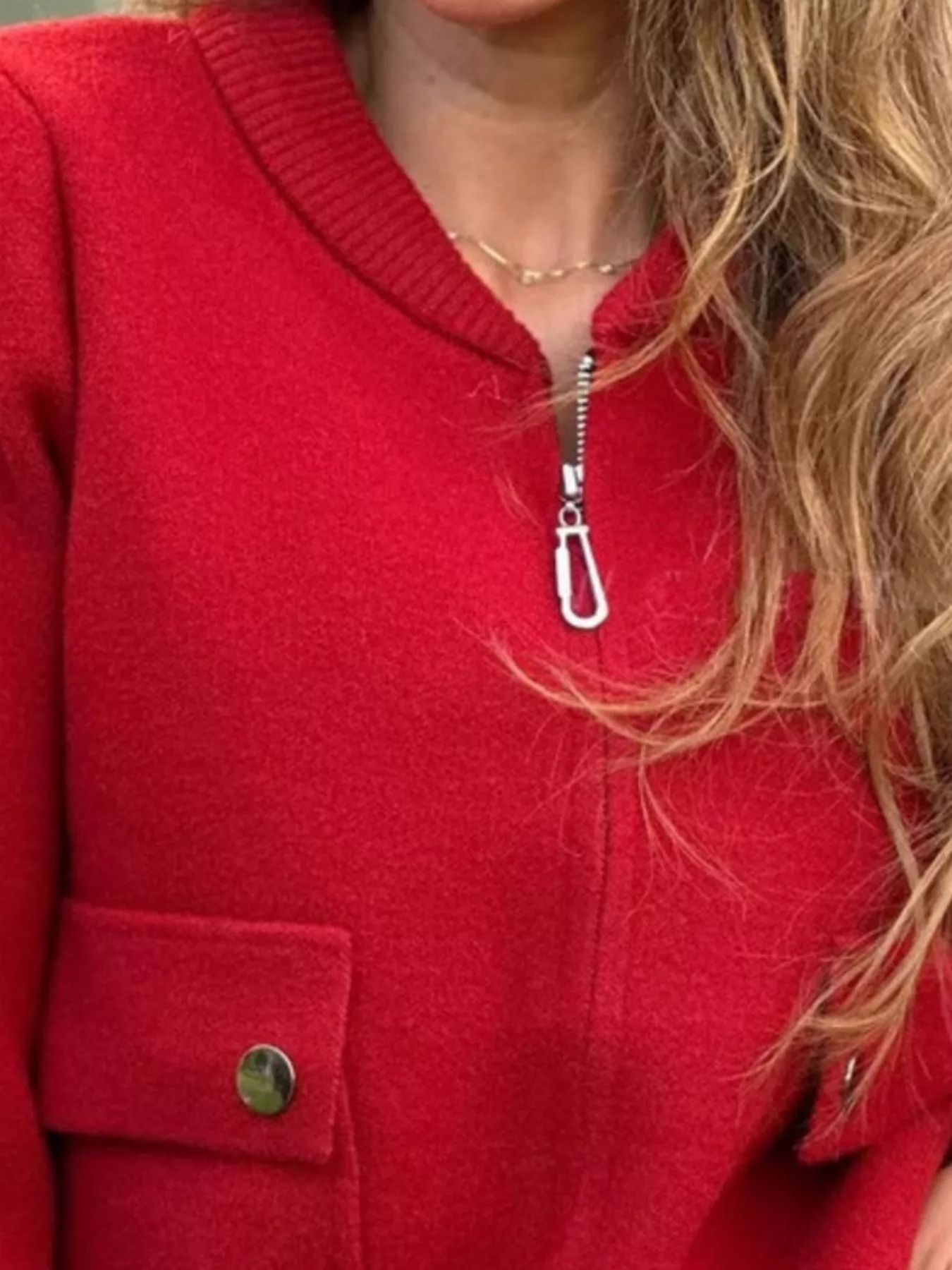 Full Size Zip-Up Long Sleeve Outerwear Plus Size - Image 9