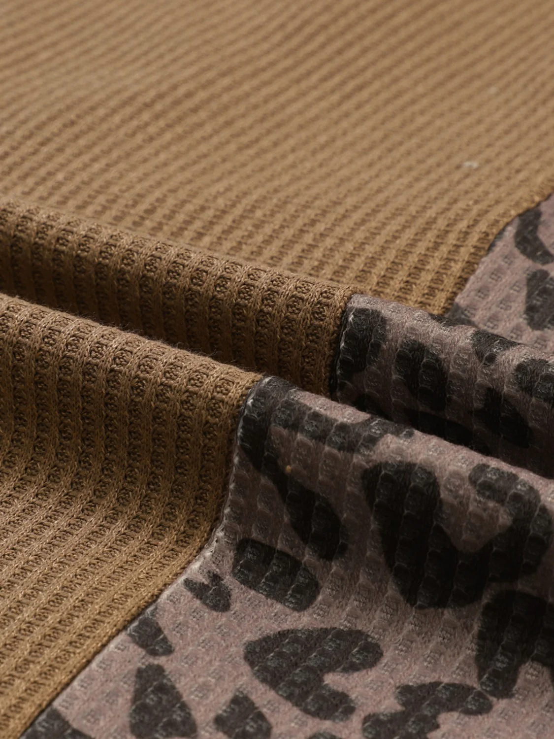 Half Button Leopard Collared Neck Blouse - Image 9