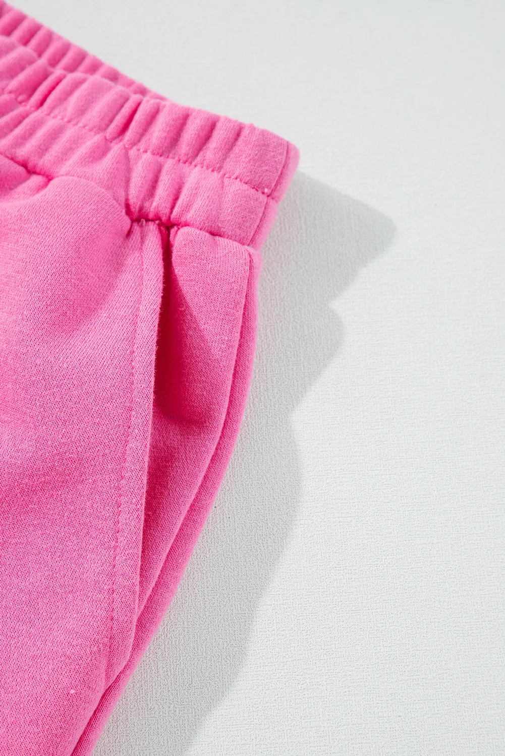 High-Low Round Neck Top and Shorts Set - Image 6