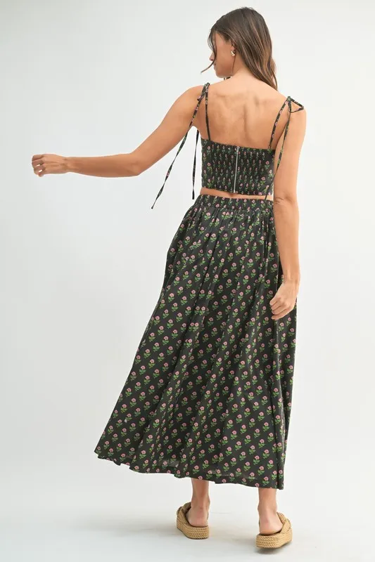 MABLE Floral Crop Top and Skirt Set - Image 10