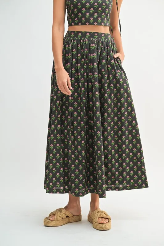 MABLE Floral Crop Top and Skirt Set - Image 11