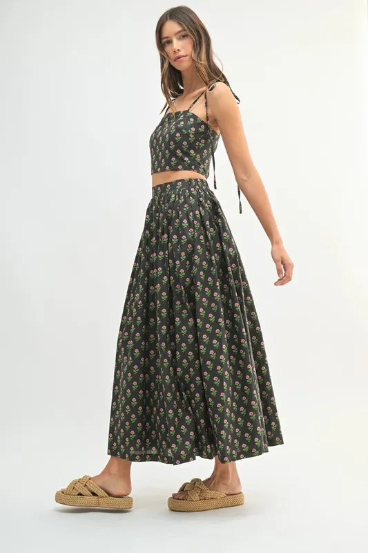 MABLE Floral Crop Top and Skirt Set - Image 6