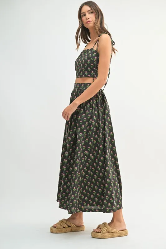 MABLE Floral Crop Top and Skirt Set - Image 7
