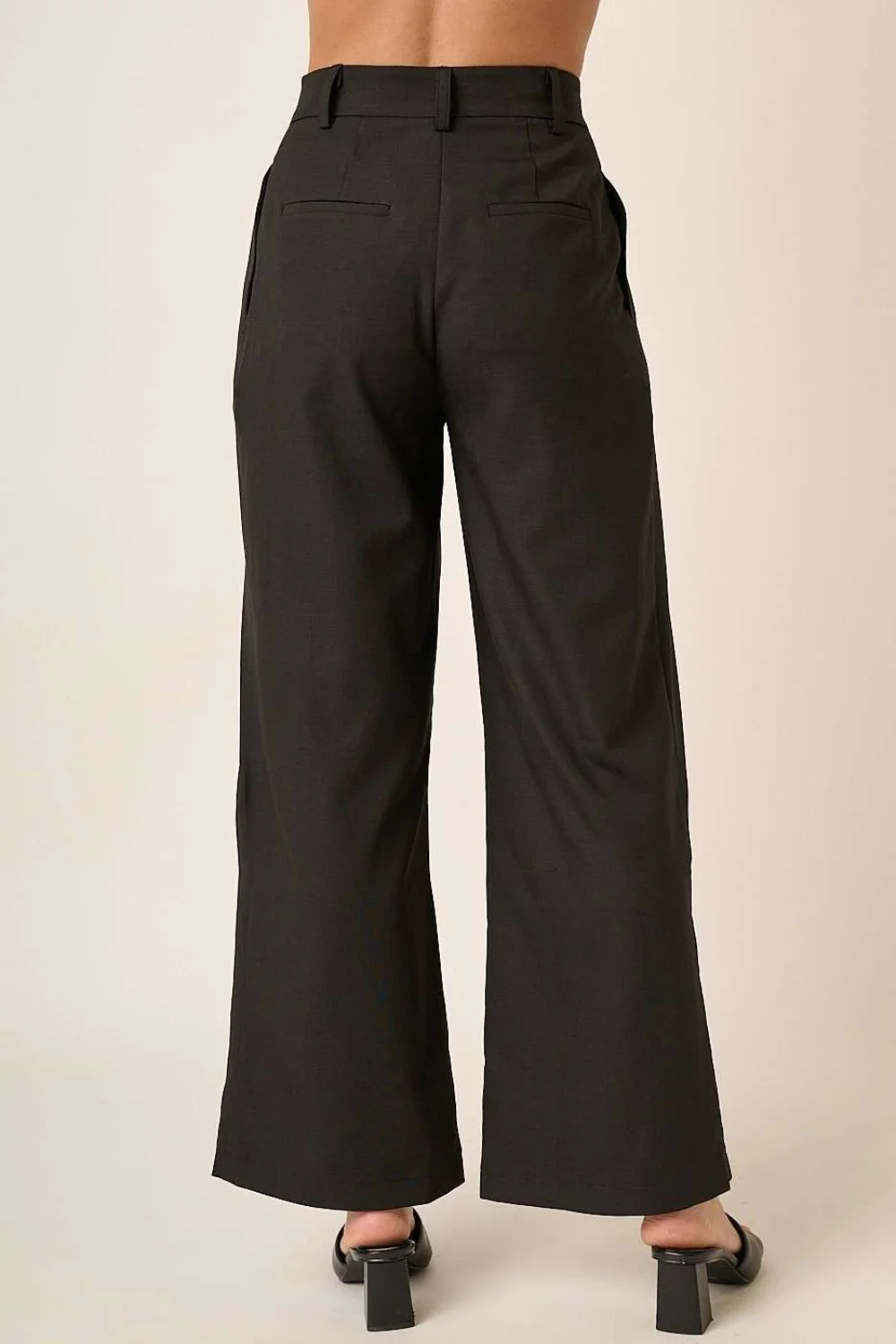 Mittoshop Deep Pleated High Waisted Wide Leg Pants - Image 5