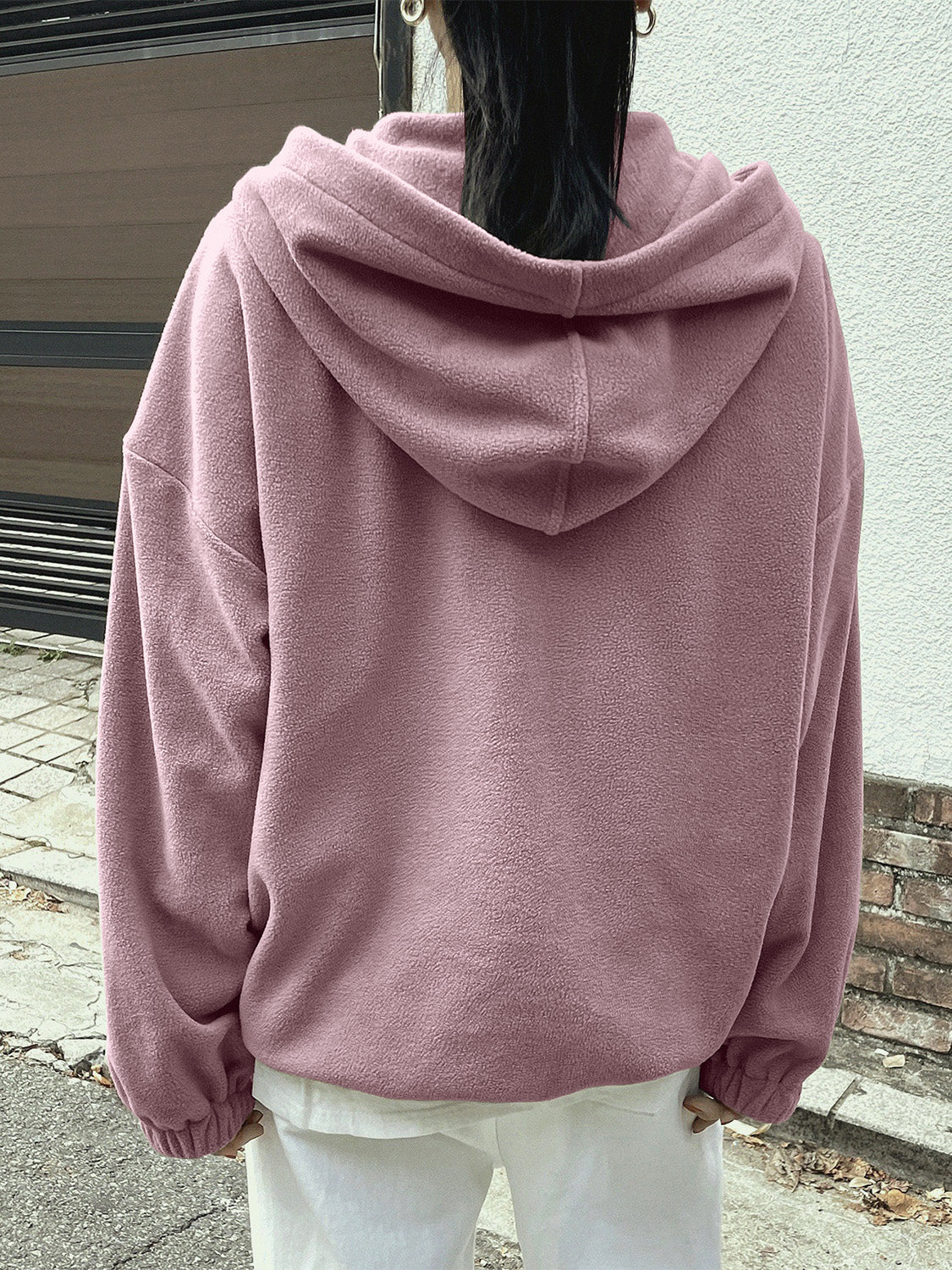 Mountain Quarter Zip Long Sleeve Hoodie - Image 8
