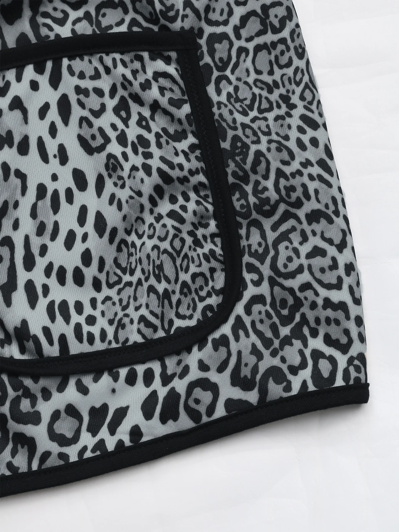 Perfee Leopard Open Front Long Sleeve Jacket - Image 10