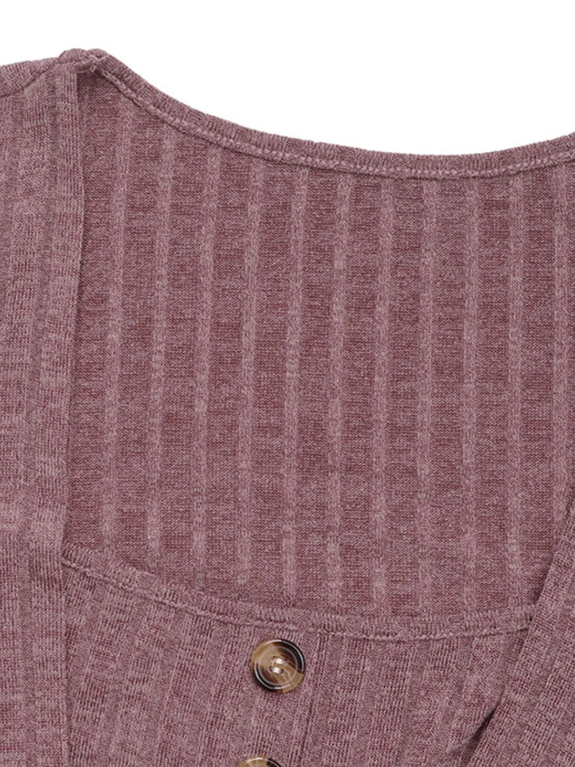 Perfee Square Neck Long Sleeve T-Shirt - Image 6