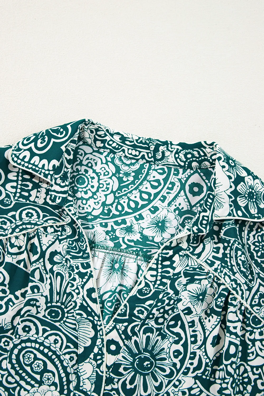 Plus Size Ruffled Printed Flounce Sleeve Dress - Image 4