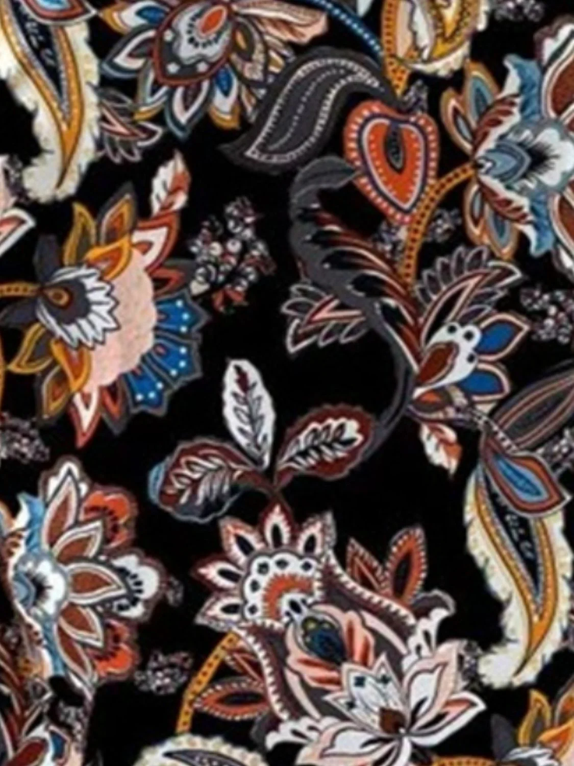 Printed Notched Sleeveless Top - Image 7