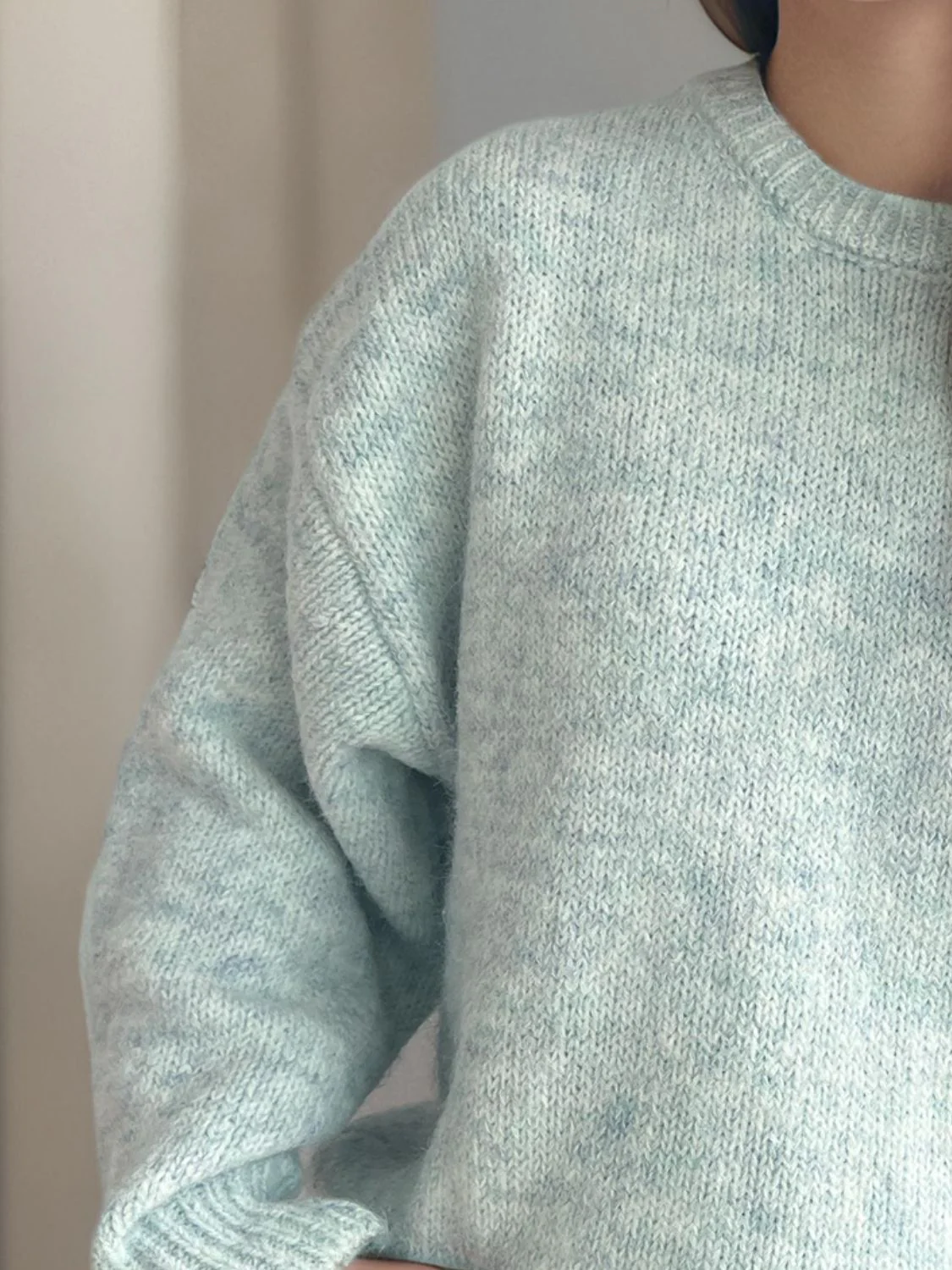 Round Neck Long Sleeve Sweater - Image 18