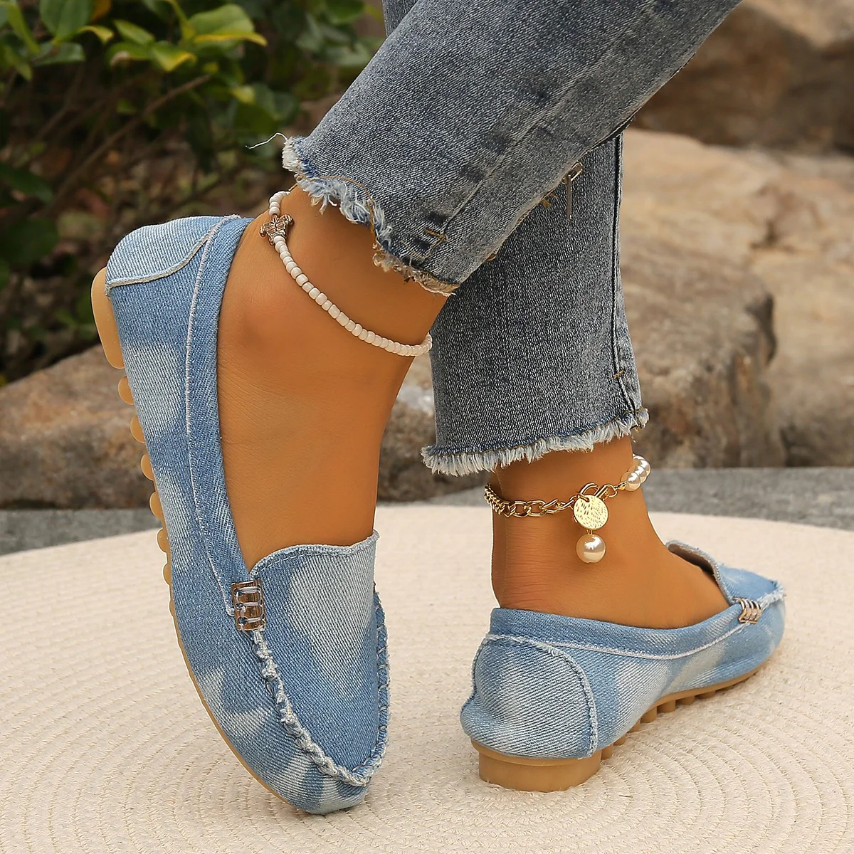 Round Toe Flat Loafers - Image 3