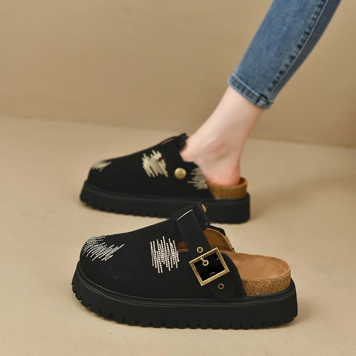 Round Toe Platform Loafers - Image 7