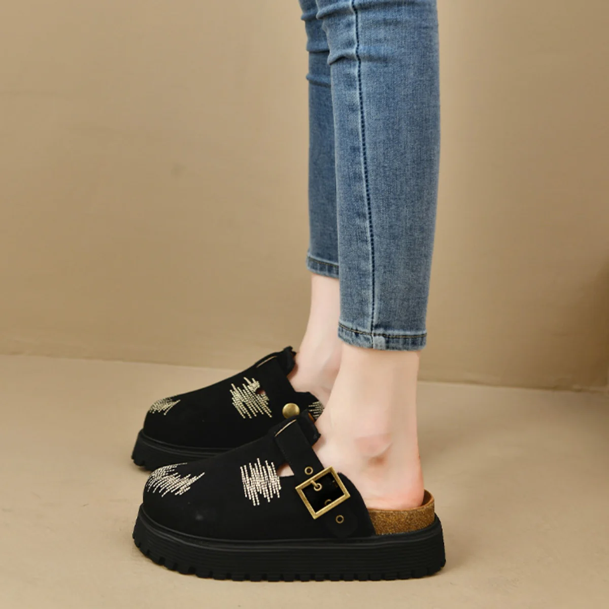 Round Toe Platform Loafers - Image 8