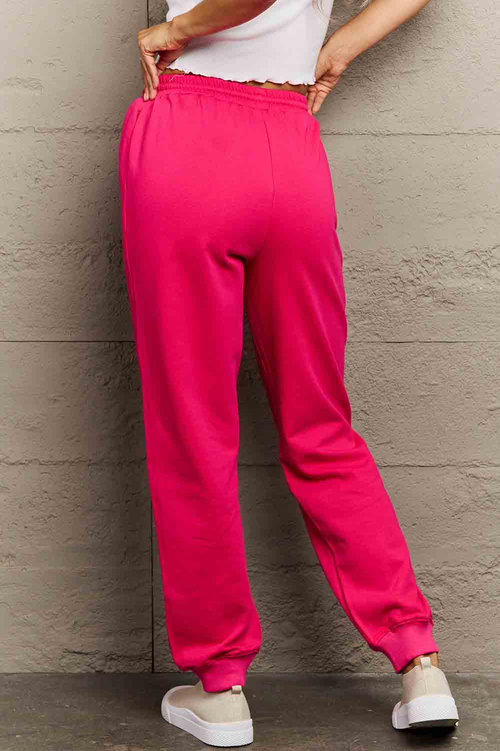 Simply Love Full Size PINK Graphic Sweatpants - Image 5