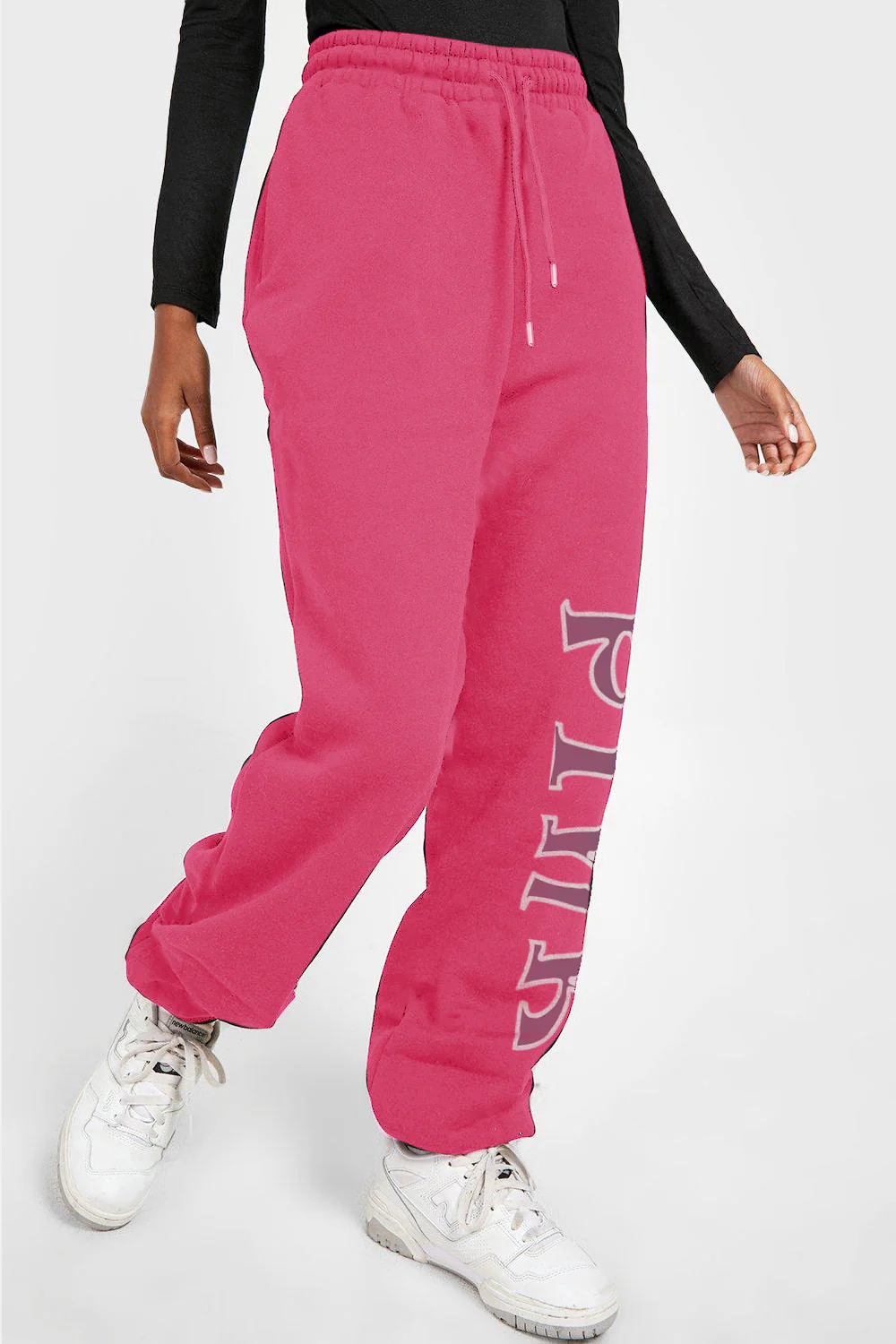 Simply Love Full Size PINK Graphic Sweatpants - Image 8