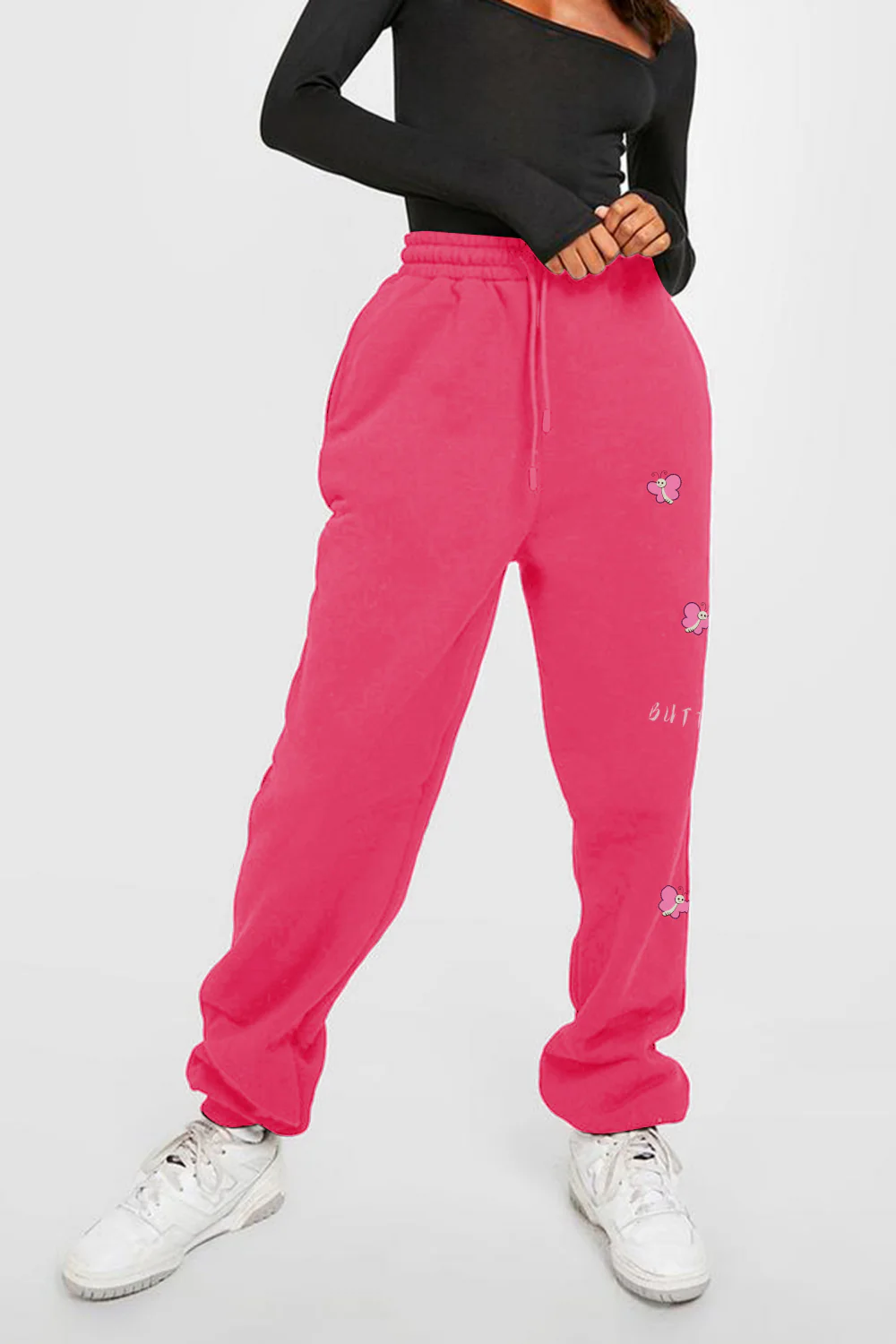 Simply Love Simply Love Full Size Drawstring BUTTERFLY Graphic Long Sweatpants - Image 9