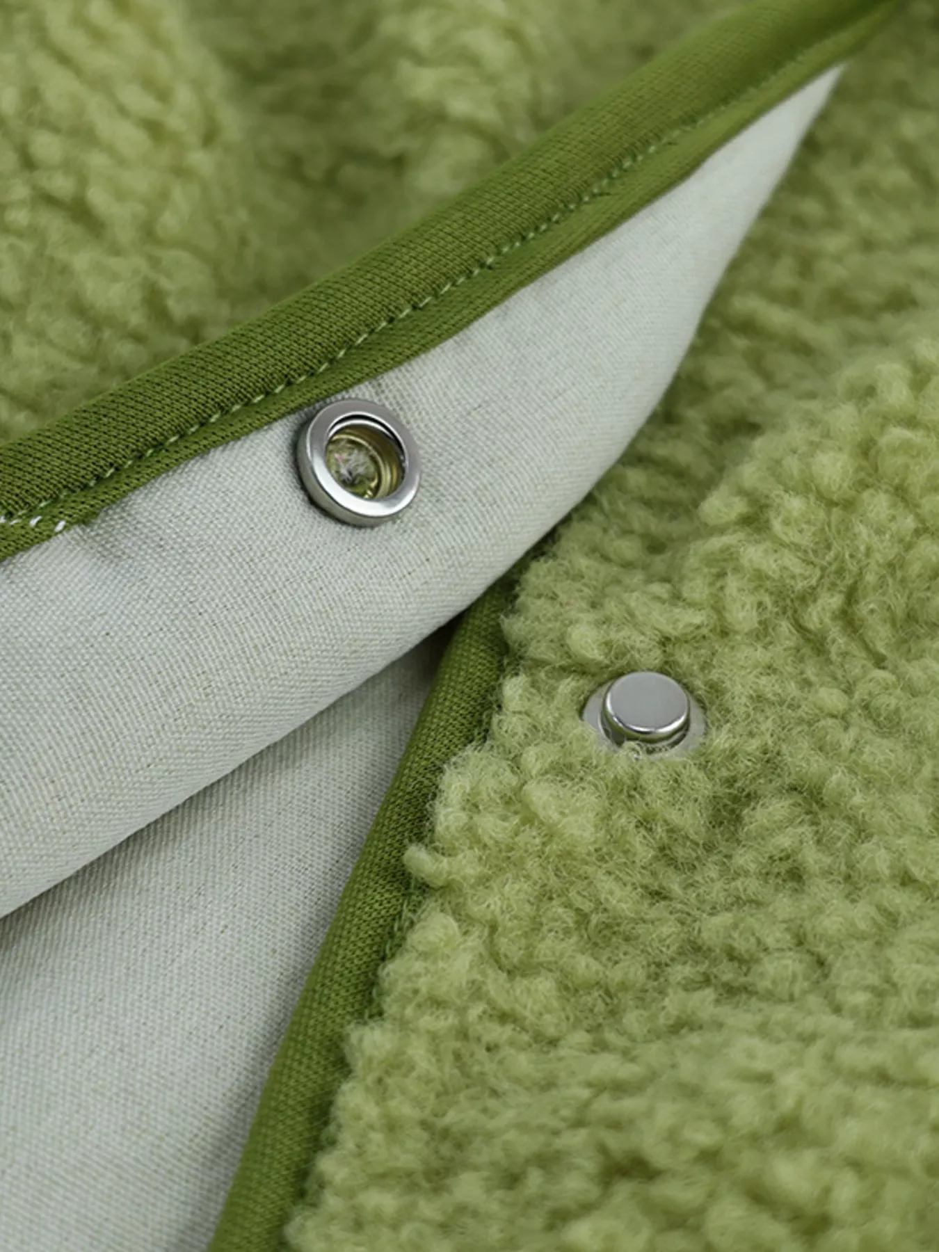 Snap Down Sherpa Vest Coat - Image 4