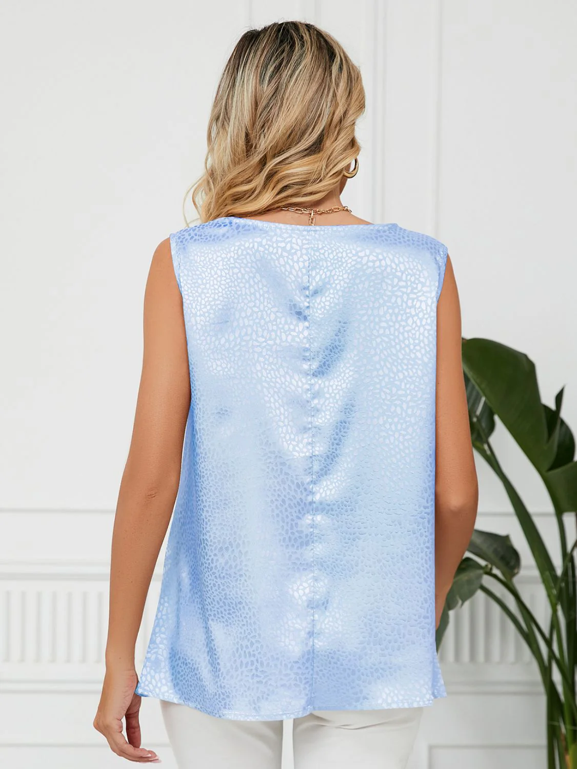 Solid Cowl Neck Top - Image 6