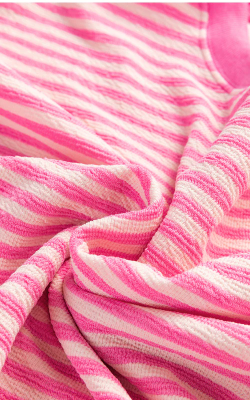 Striped Round Neck Long Sleeve Sweatshirt - Image 5