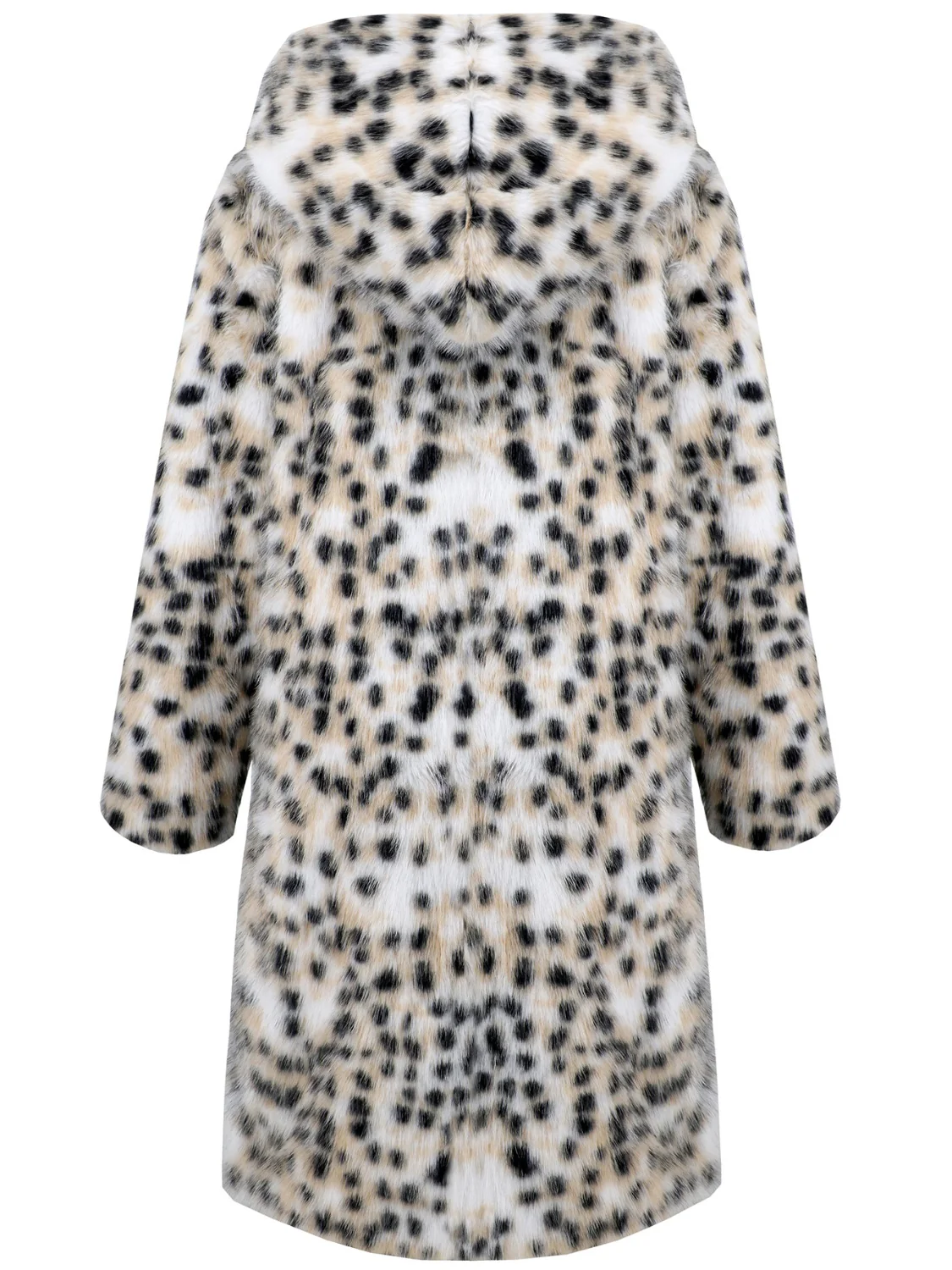 Thermal Leopard Faux Fur Hooded Outerwear - Image 8
