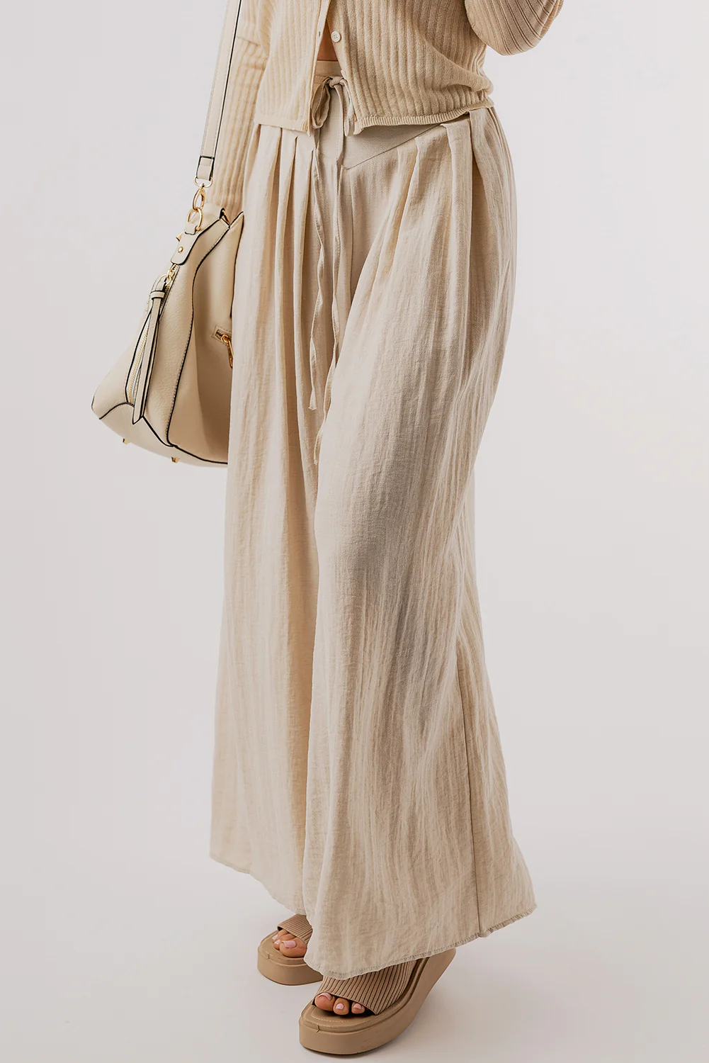 Tied Wide Leg Pants - Image 4