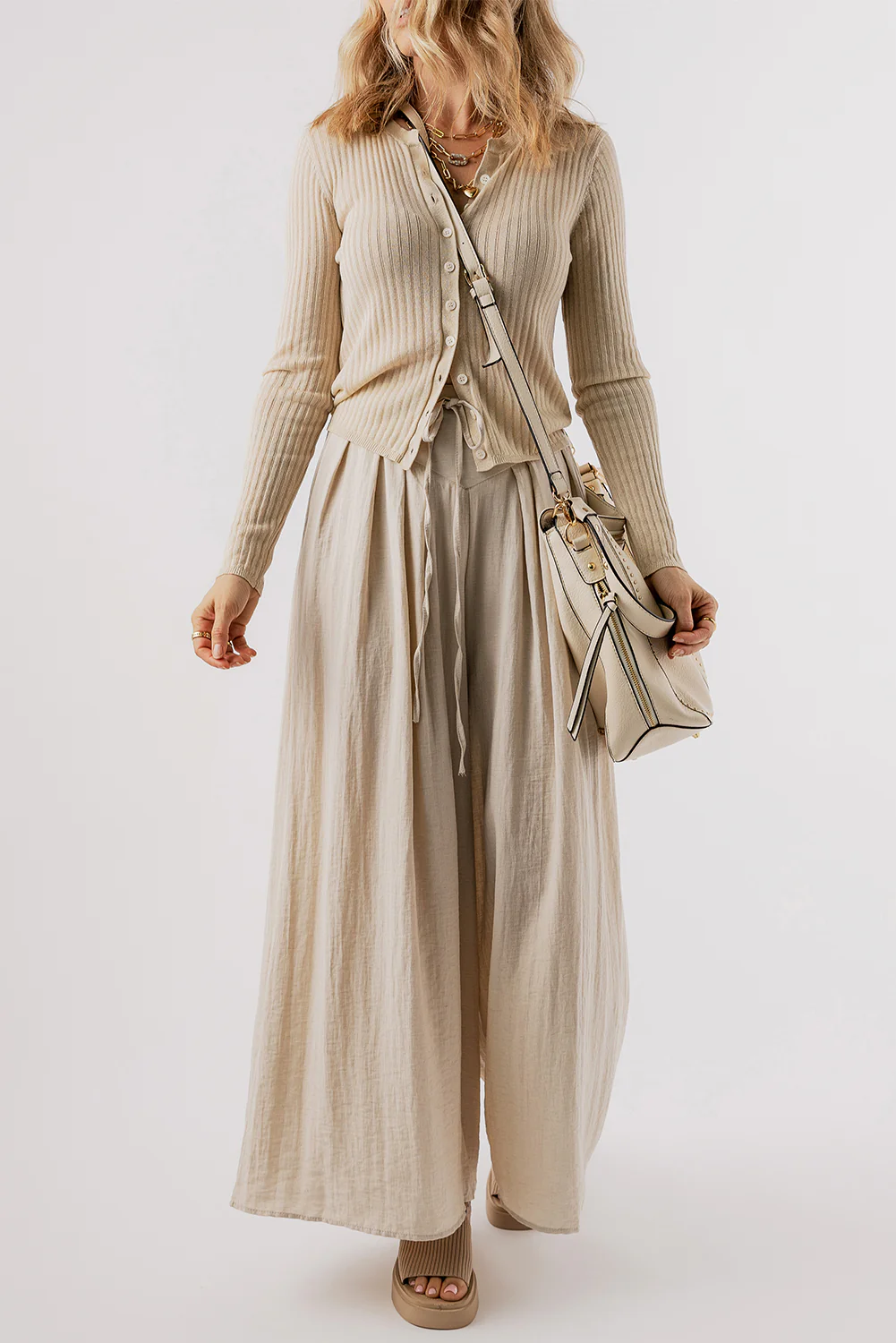 Tied Wide Leg Pants - Image 5