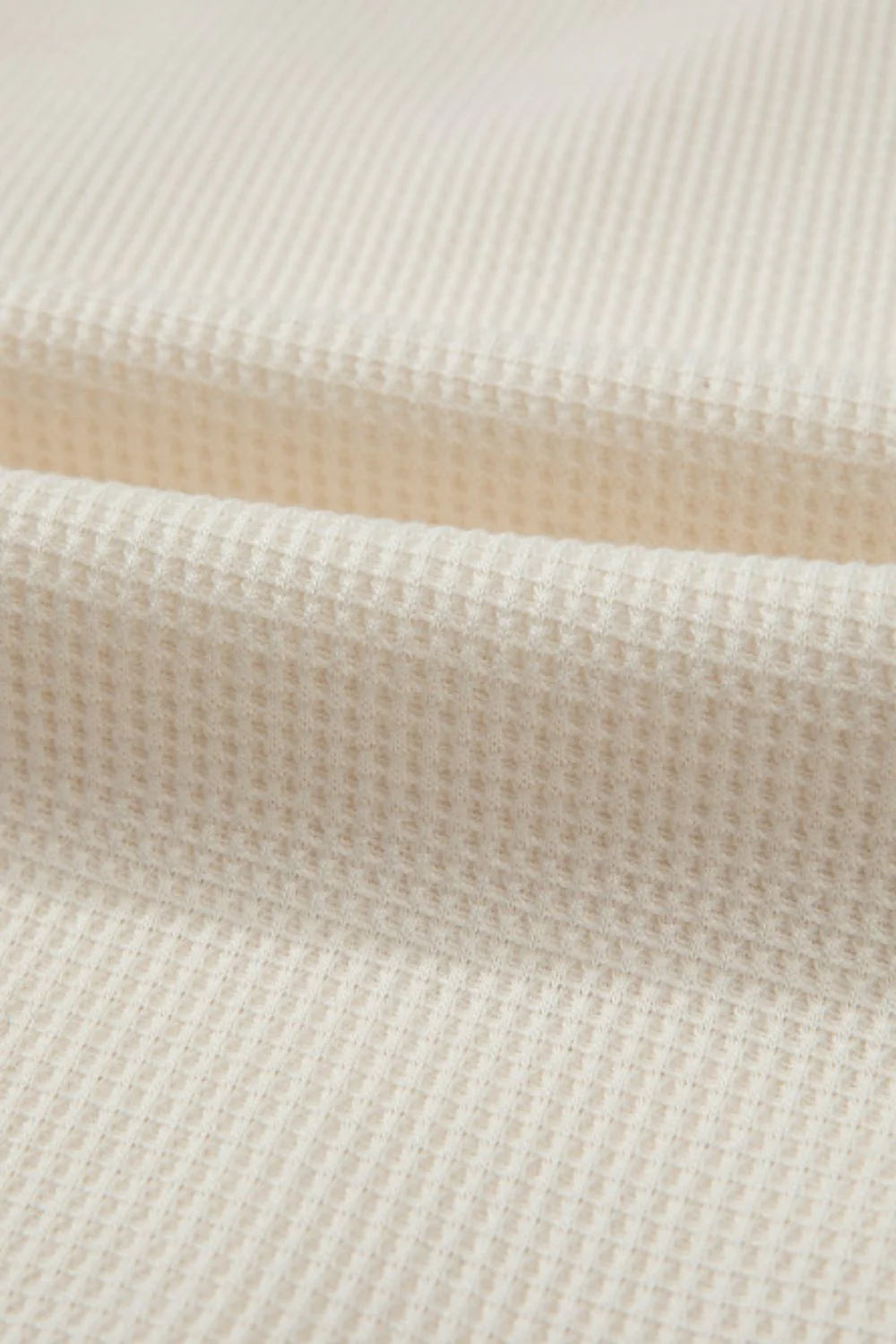 Waffle-Knit Two-Tone Long Sleeve Hoodie - Image 9