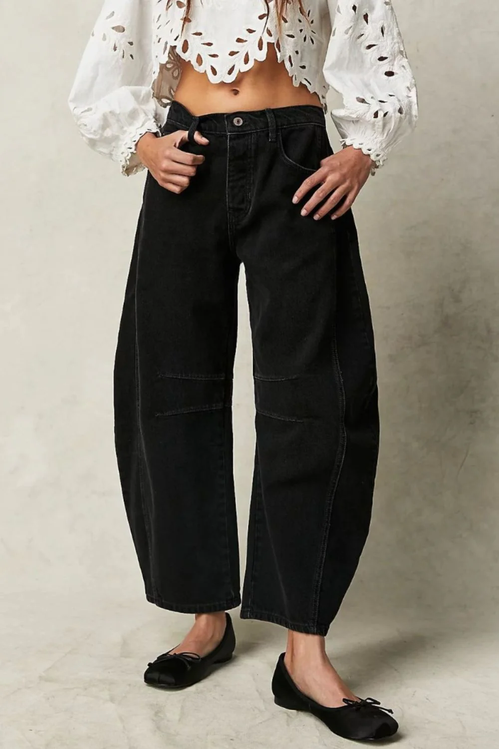Wide Leg Jeans with Pockets - Image 7