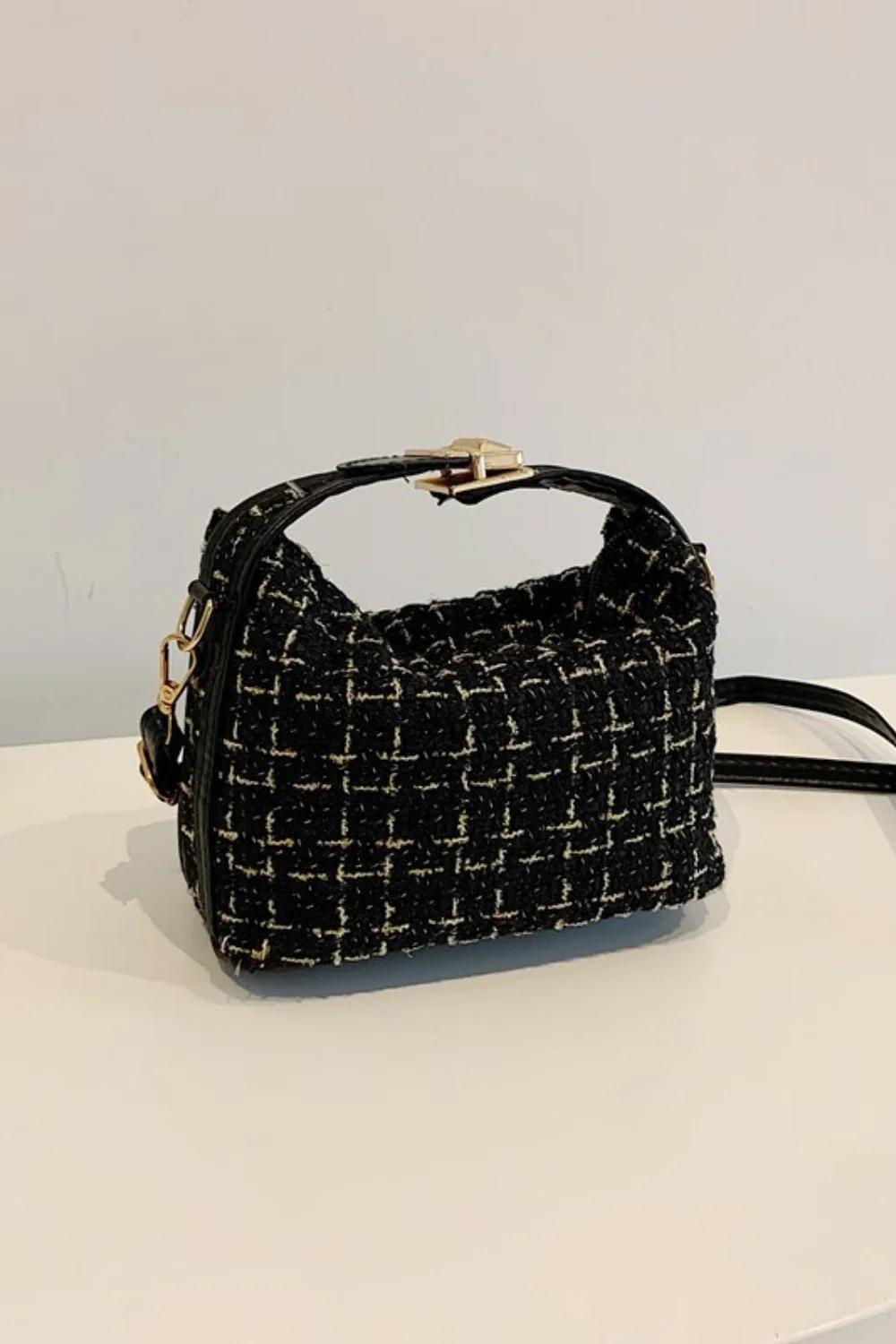 Woven Removable Strap Shoulder Bag - Image 8